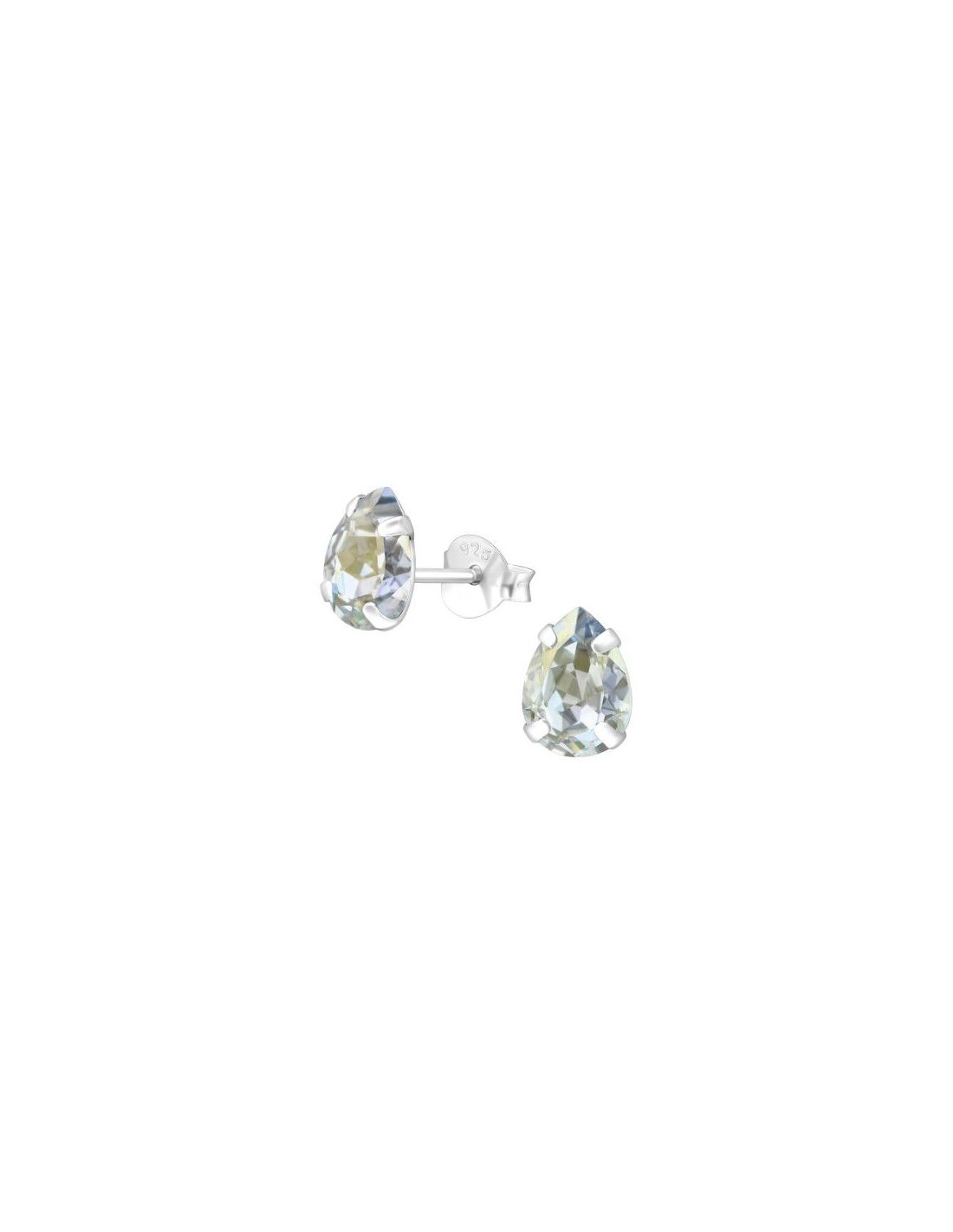 Aros de Plata Pear Blue Shade 8 mm x...