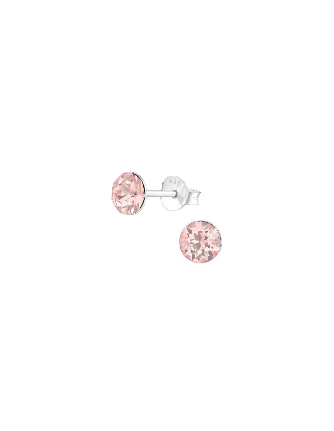 Aros de Plata Round 5Mm Vintage Rose...