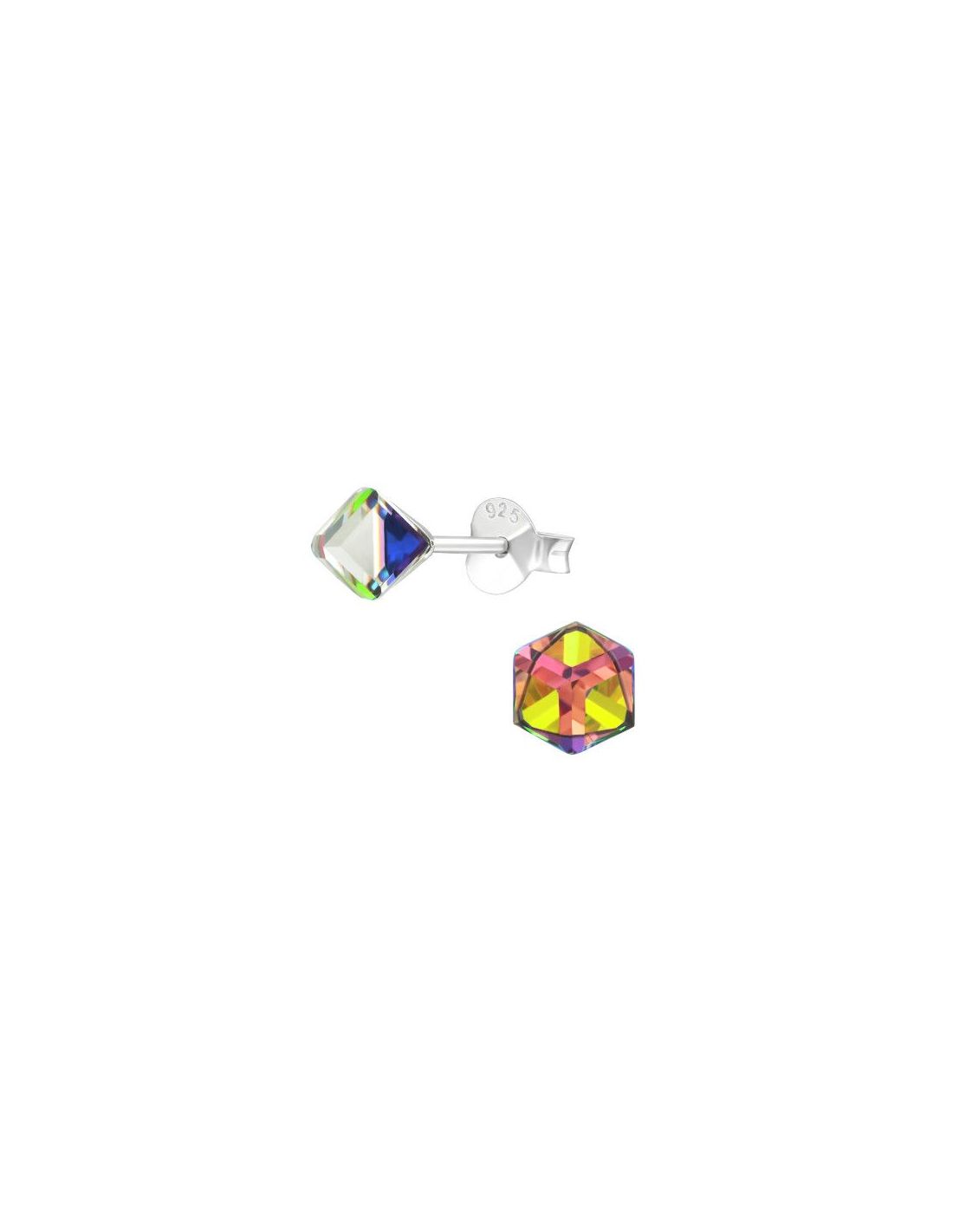 Aros de Plata Cube Vitrail Medium 5...