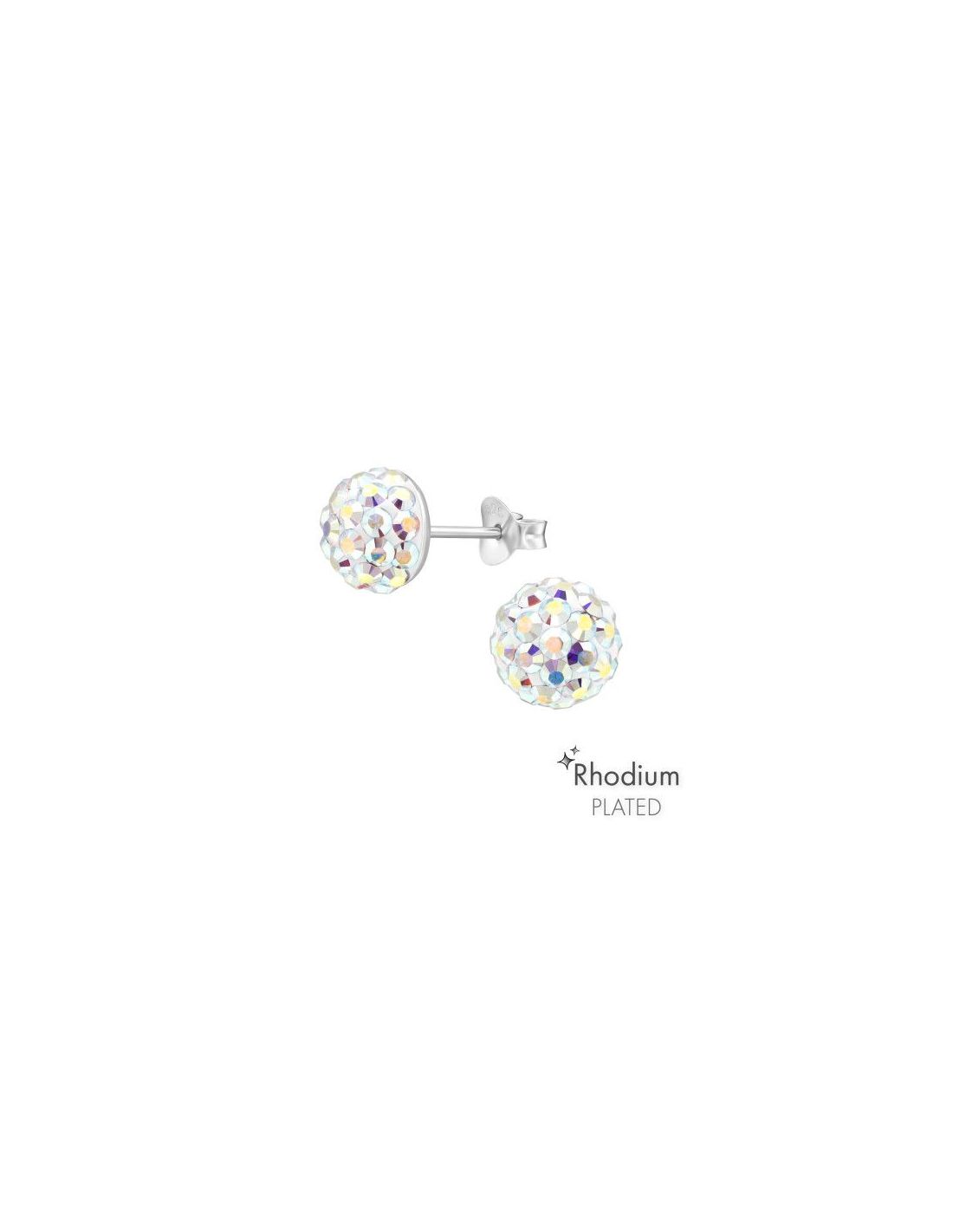 Aros de Plata Round AB 8 mm x 8 mm