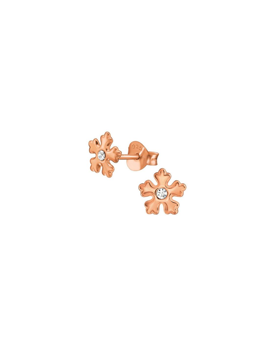 Aros de Plata Snowflake Crystal 6.5...