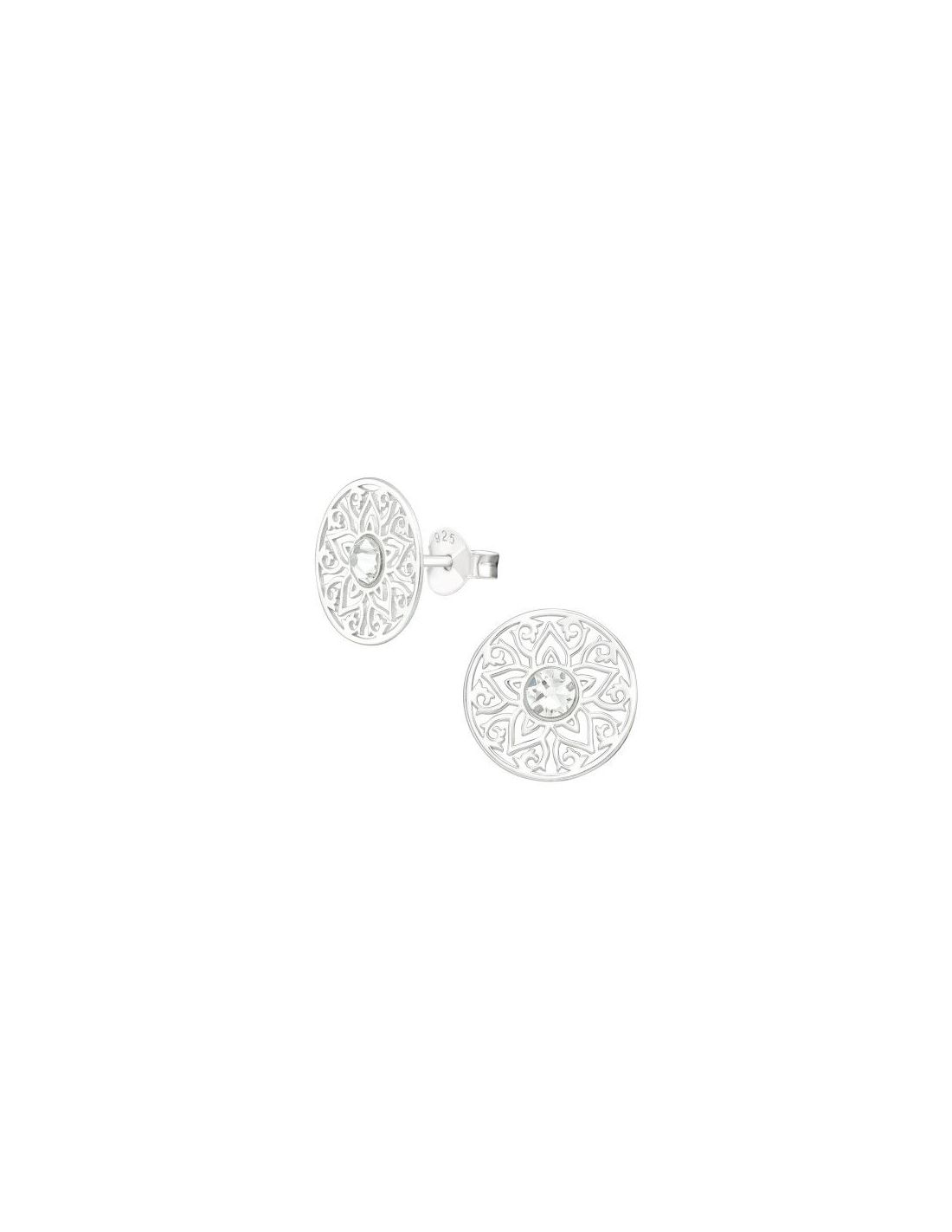 Aros de Plata Laser Cut Flower...