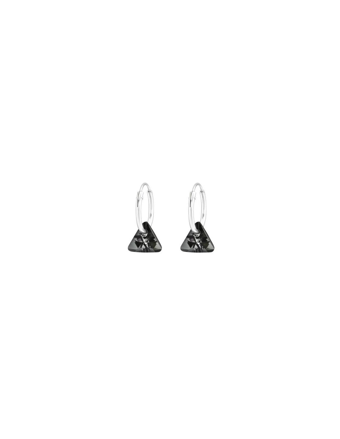 Aros de Plata Triangle Silver Night 8...