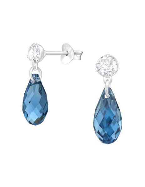 Aros de Plata Briollete...