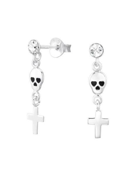 Aros de Plata Skull And...