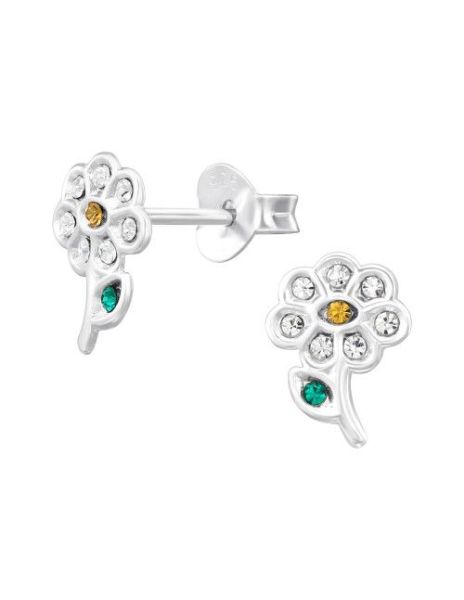 Aros de Plata Flower...