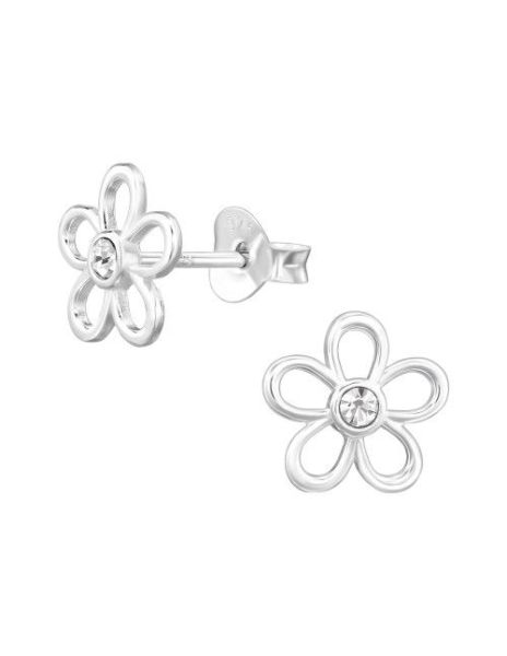 Aros de Plata Flower...
