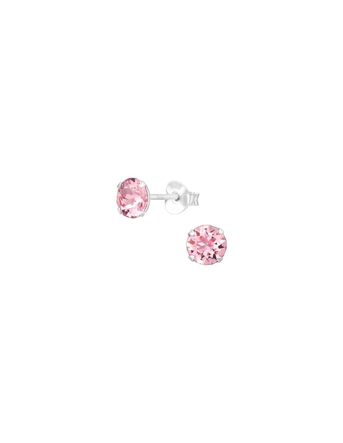 Aros de Plata Round Light Rose 5.3 mm...