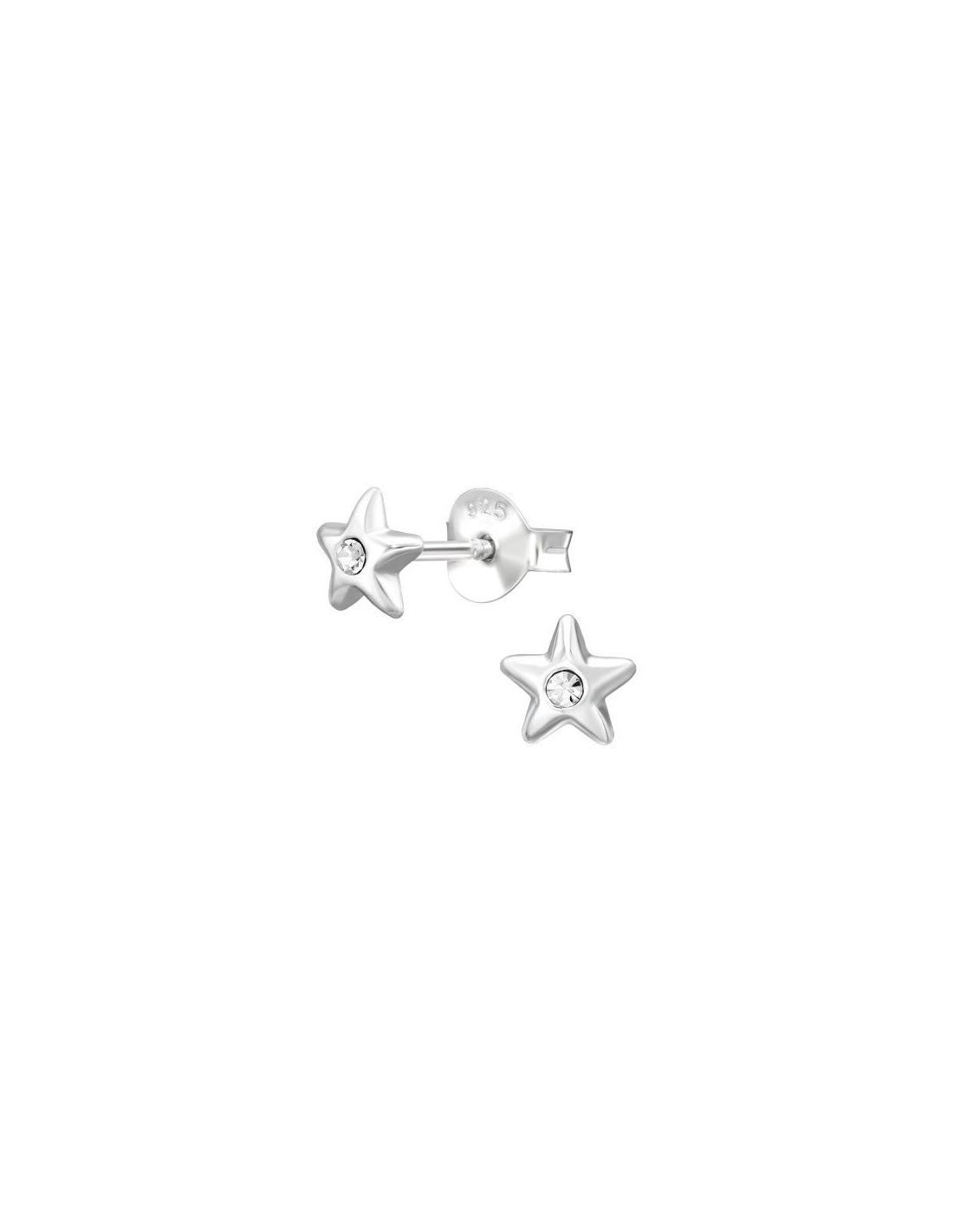 Aros de Plata 3D Star Crystal 5.2 mm...