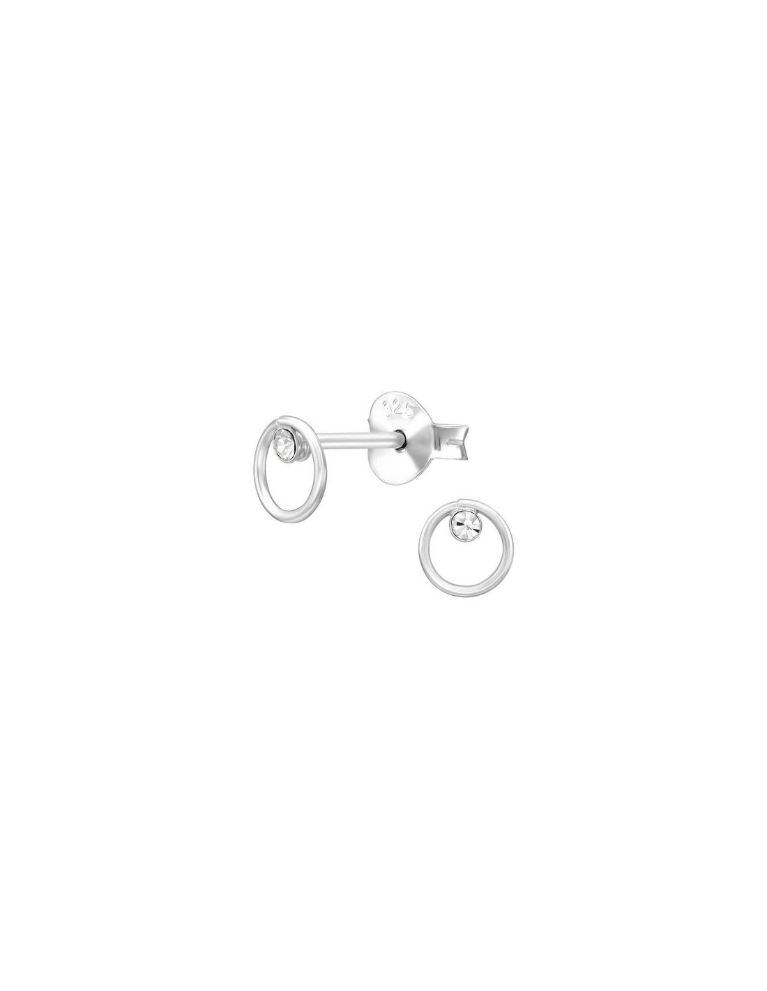 Aros de Plata 5Mm Circle Crystal 5 mm...