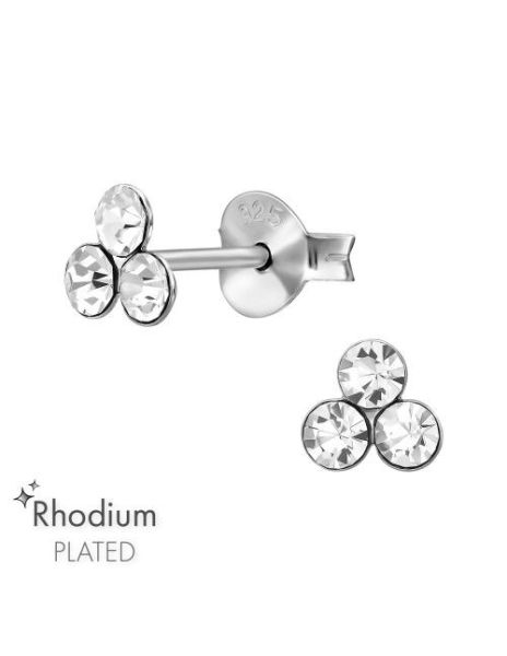 Aros de Plata Triangular...