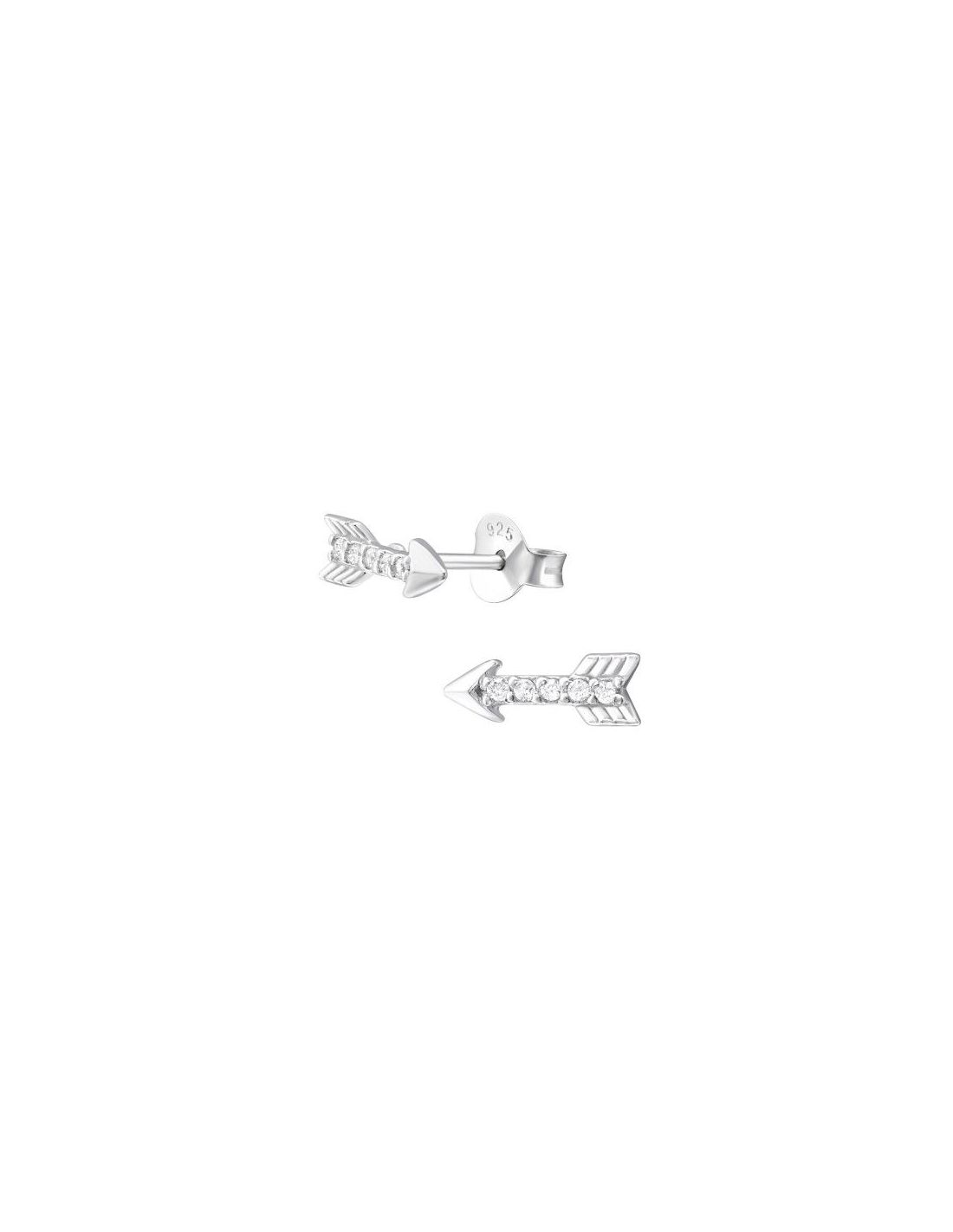 Aros de Plata Arrow Cubic Zirconia 9...