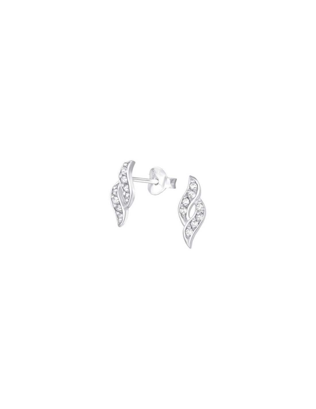 Aros de Plata Spiral Cubic Zirconia 5...