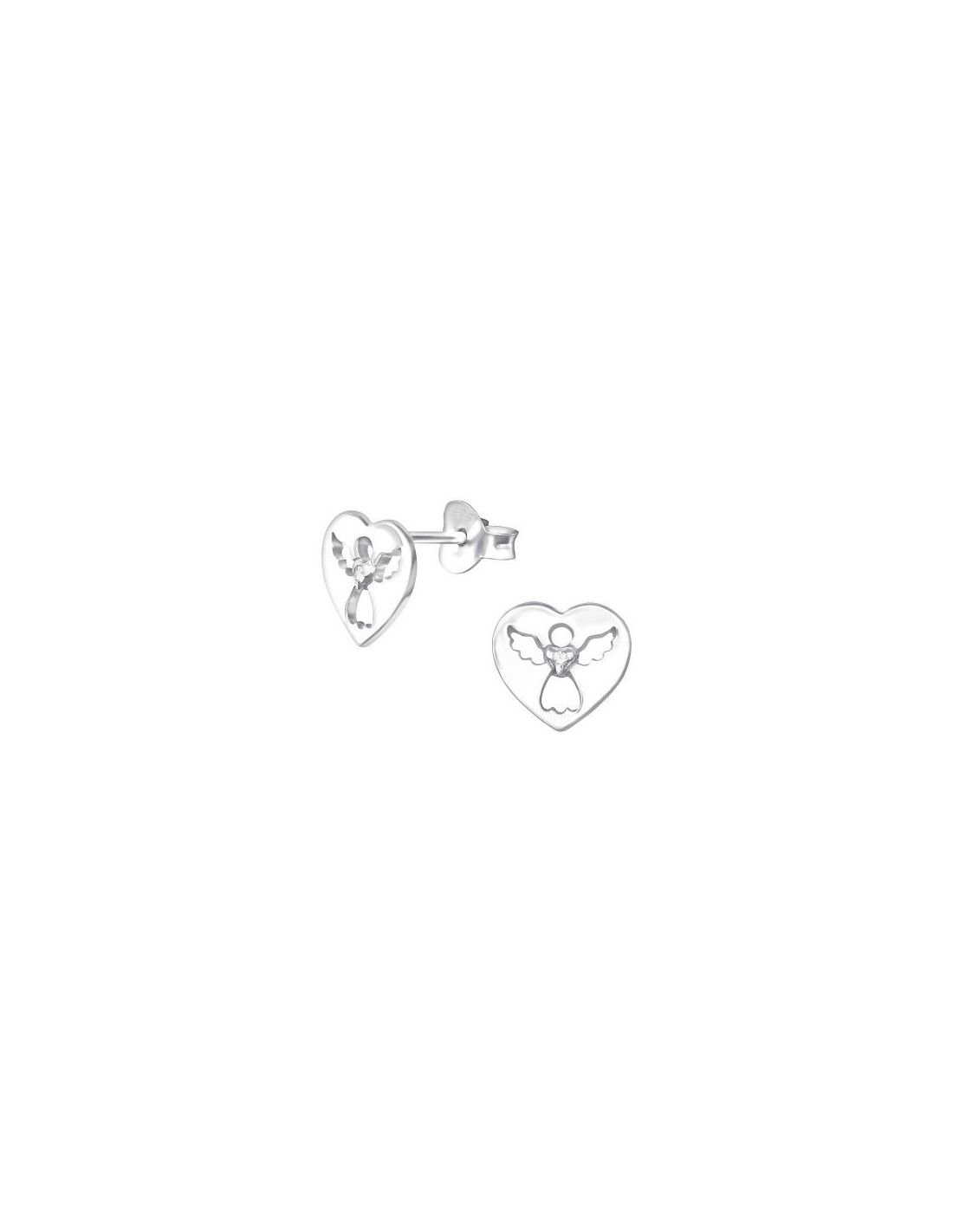 Aros de Plata Angel Cubic Zirconia 9...