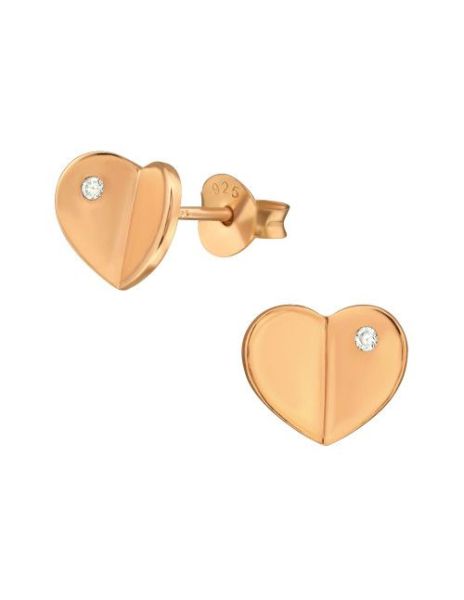Aros de Plata Heart Cubic...