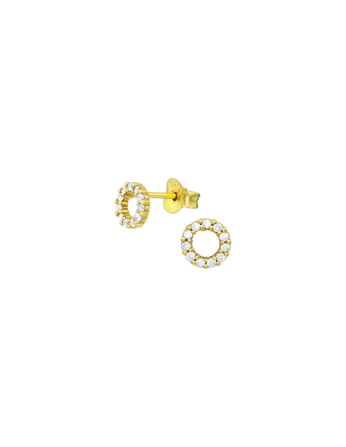 Aros de Plata Circle Cubic Zirconia 6...