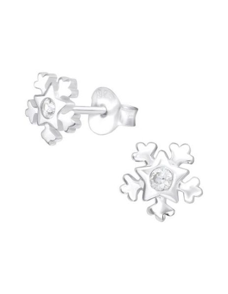 Aros de Plata Snowflake...