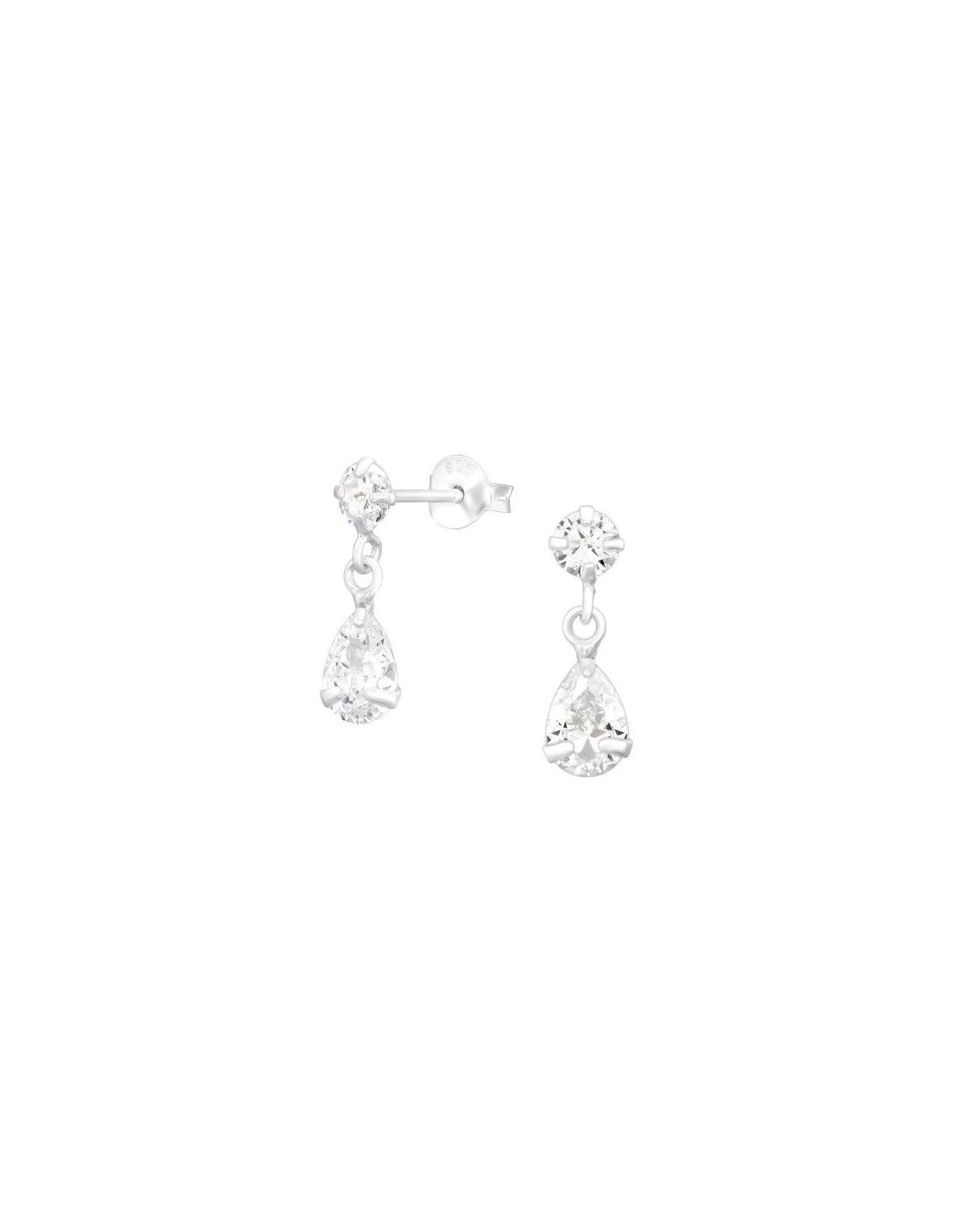 Aros de Plata Geometric Cubic...