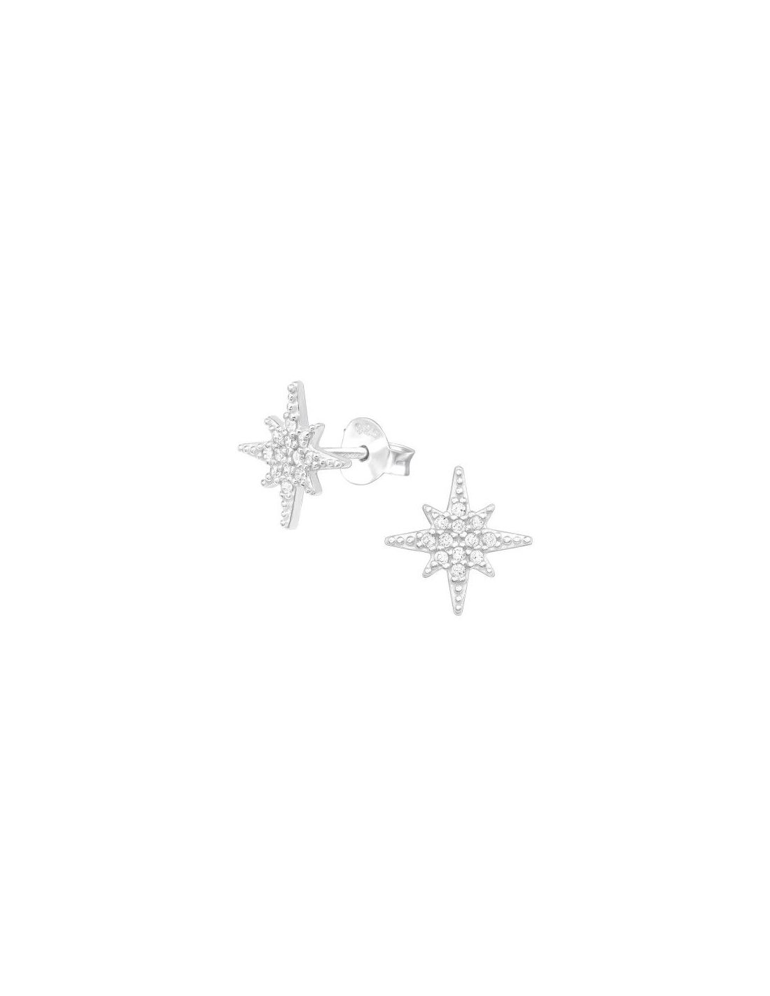 Aros de Plata Northern Star Cubic...
