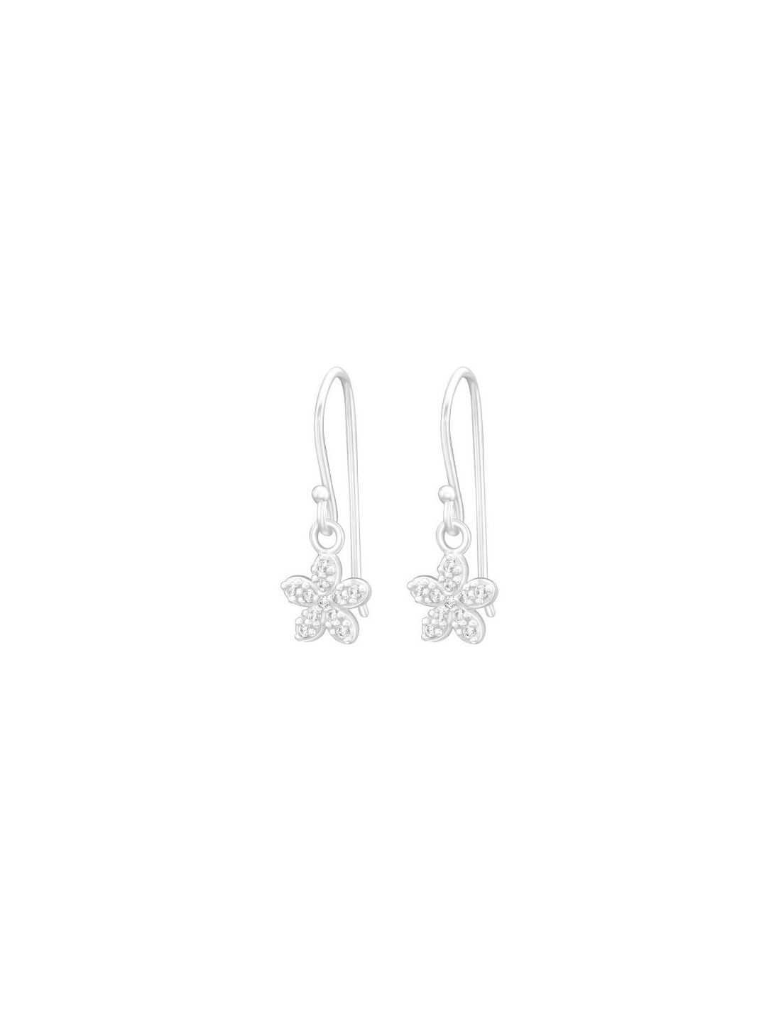 Aros de Plata Flower Cubic Zirconia 7...
