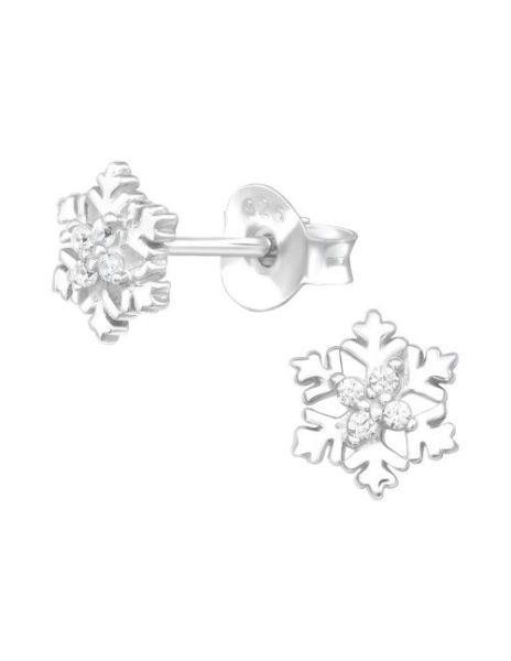 Aros de Plata Snowflake...