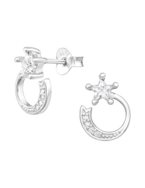 Aros de Plata Star Cubic...