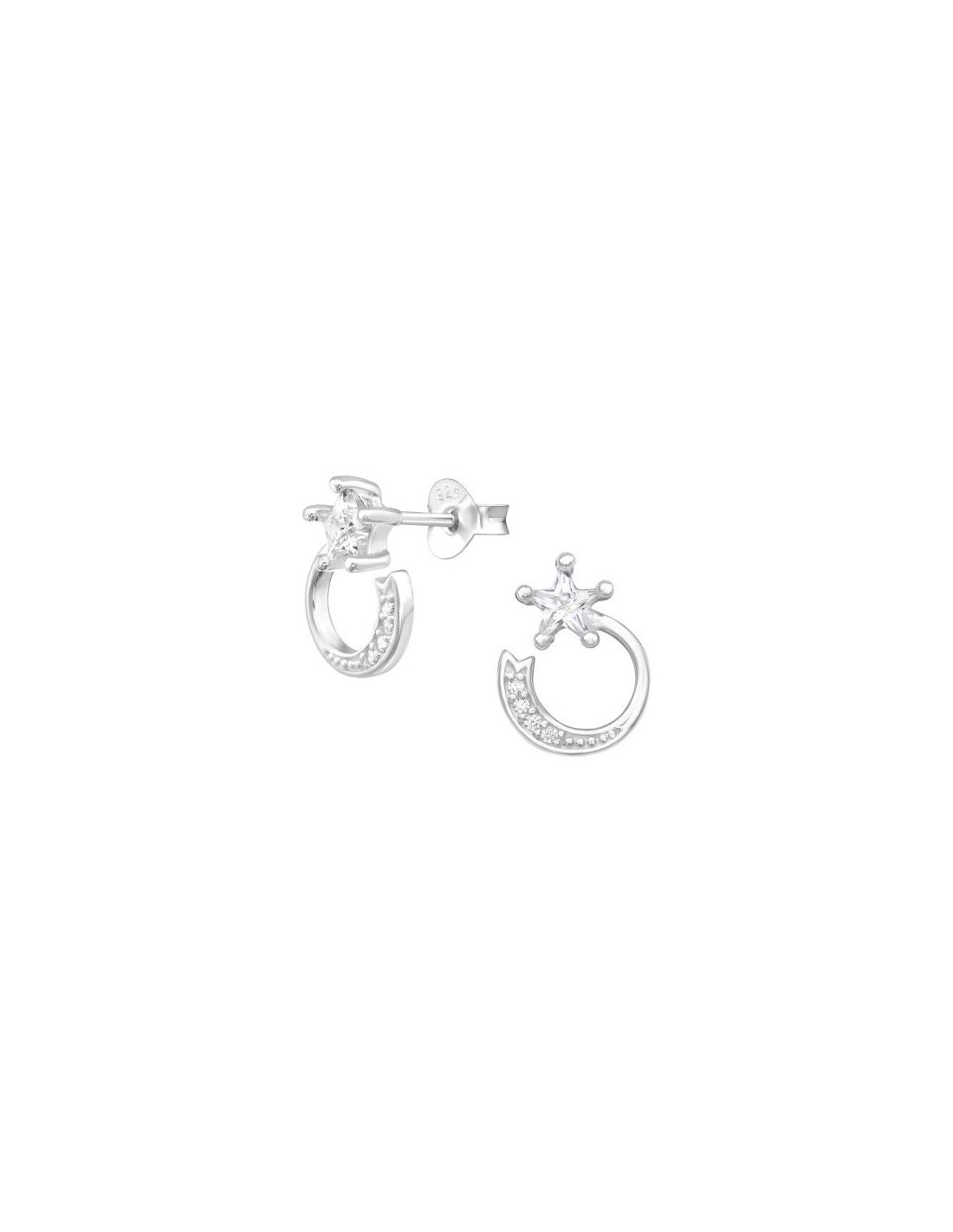 Aros de Plata Star Cubic Zirconia 9...