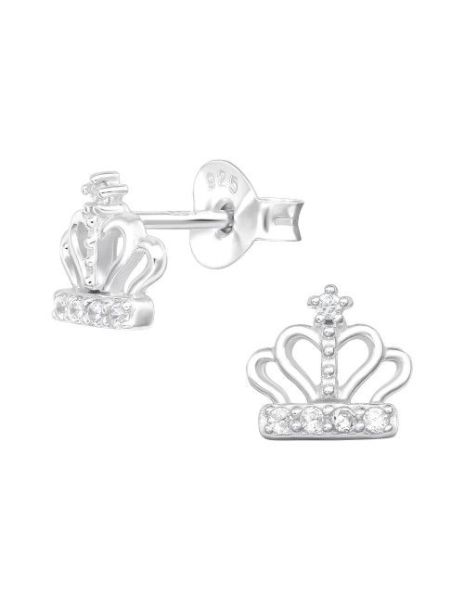 Aros de Plata Crown Cubic...