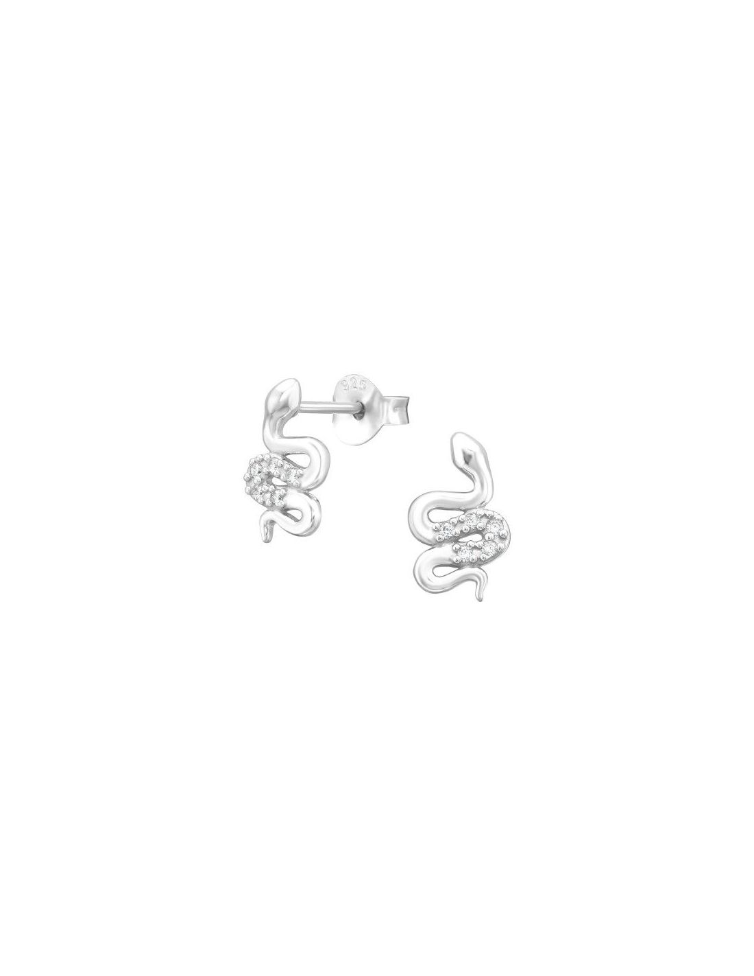 Aros de Plata Snake Cubic Zirconia 6...