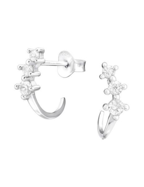 Aros de Plata Geometric...