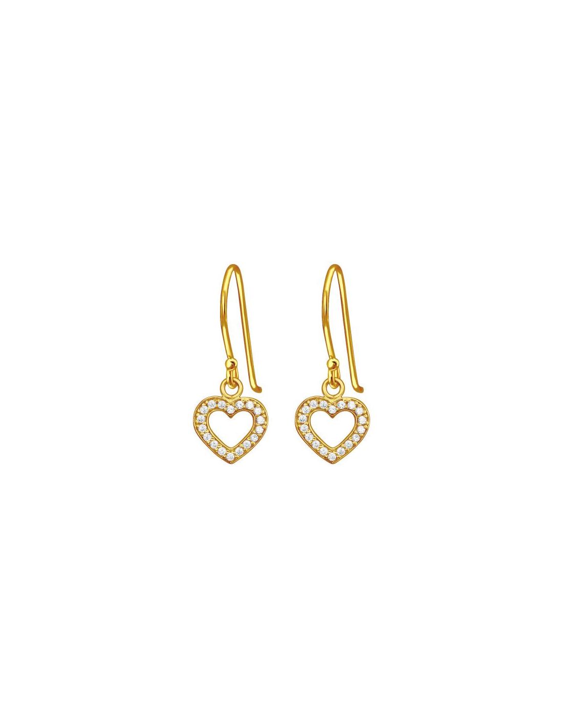 Aros de Plata Heart Cubic Zirconia 9...