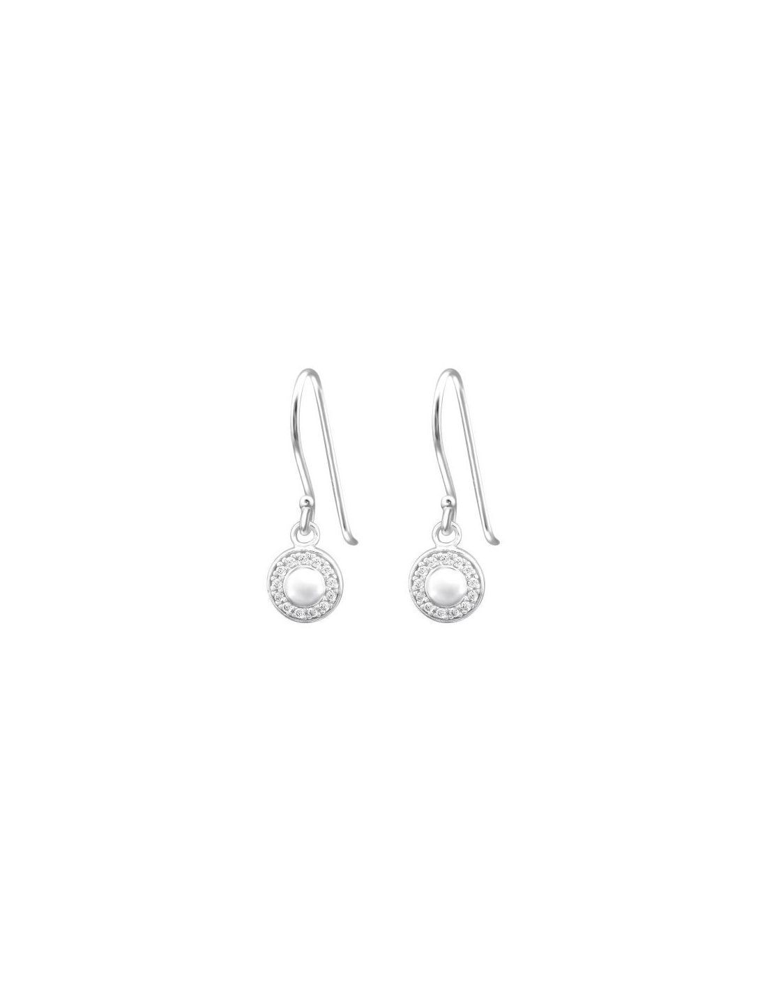 Aros de Plata Round Cubic Zirconia 7...