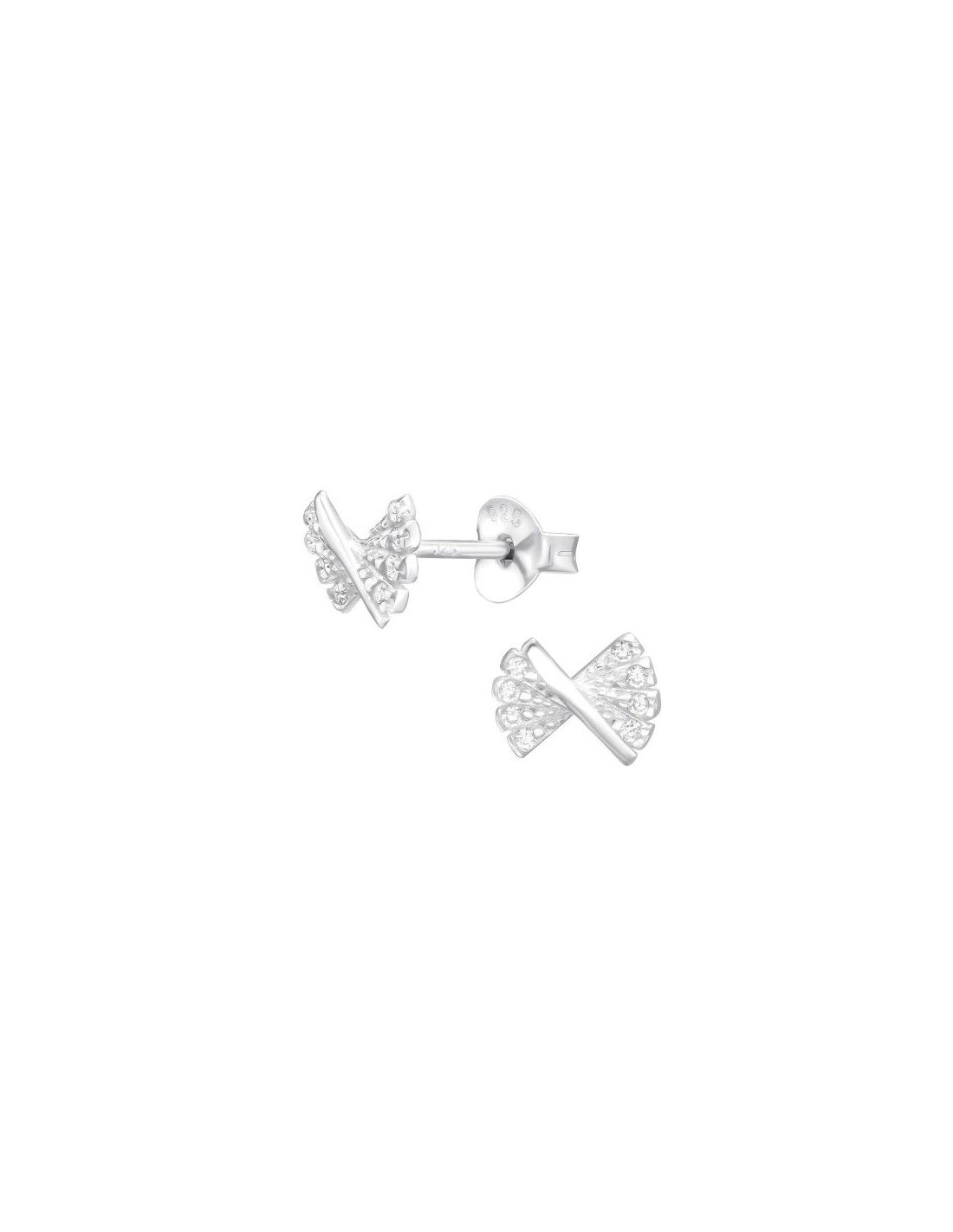 Aros de Plata Bow Cubic Zirconia 7 mm...