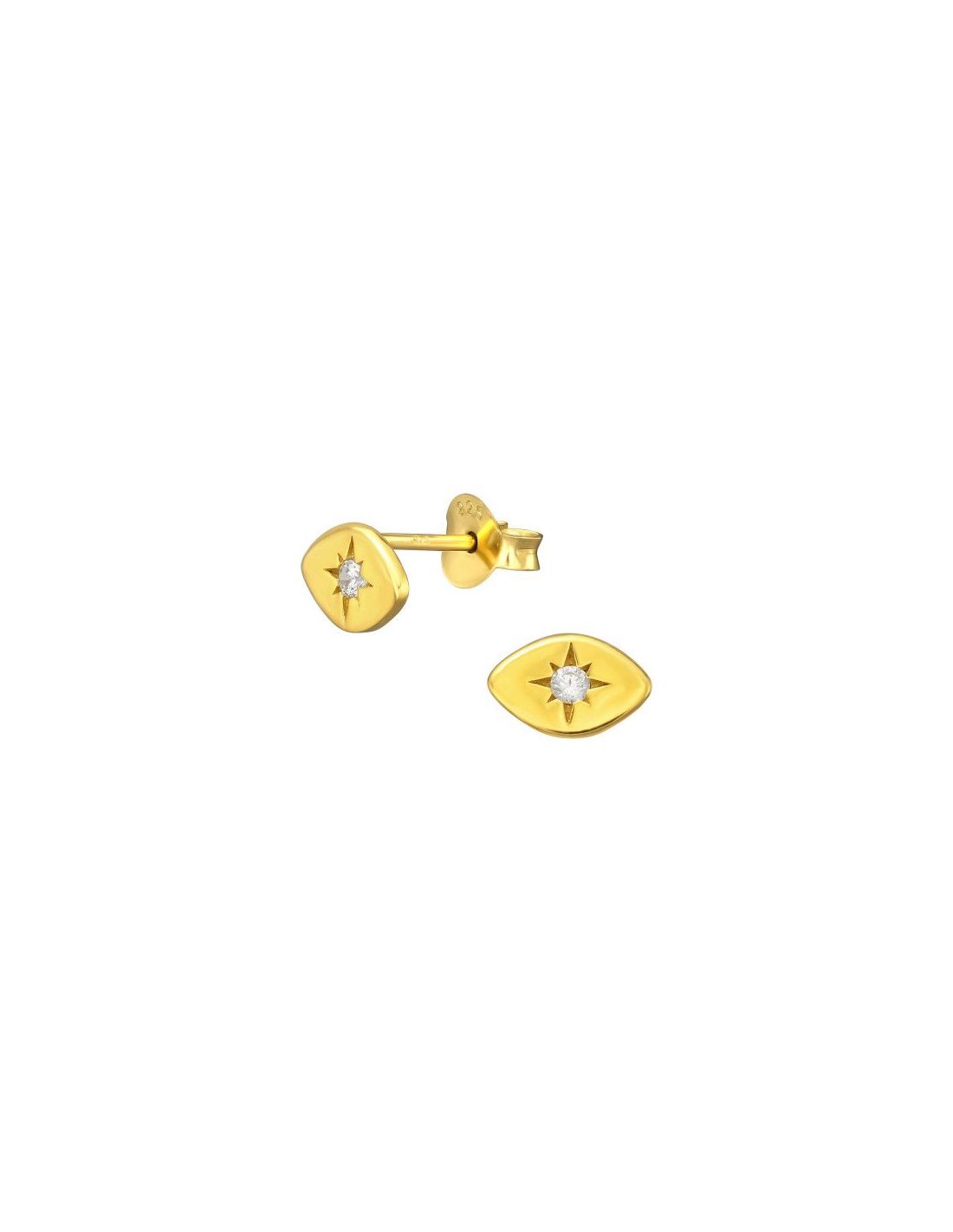 Aros de Plata Star Cubic Zirconia 7.8...