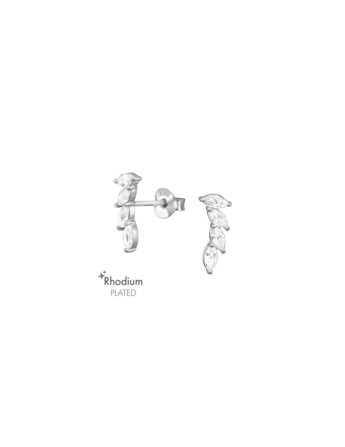 Aros de Plata Marquise Cubic Zirconia...