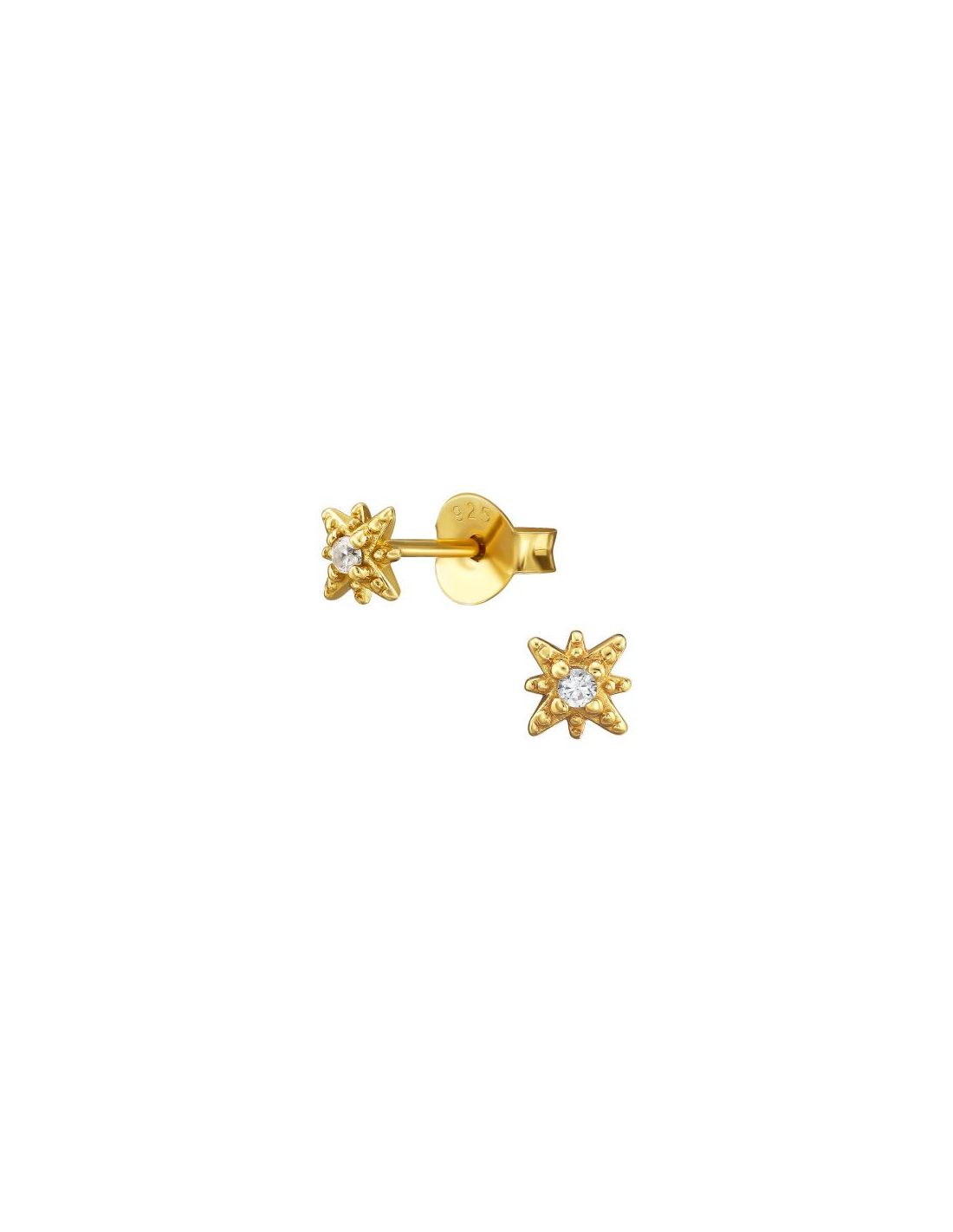 Aros de Plata Starburst Cubic...