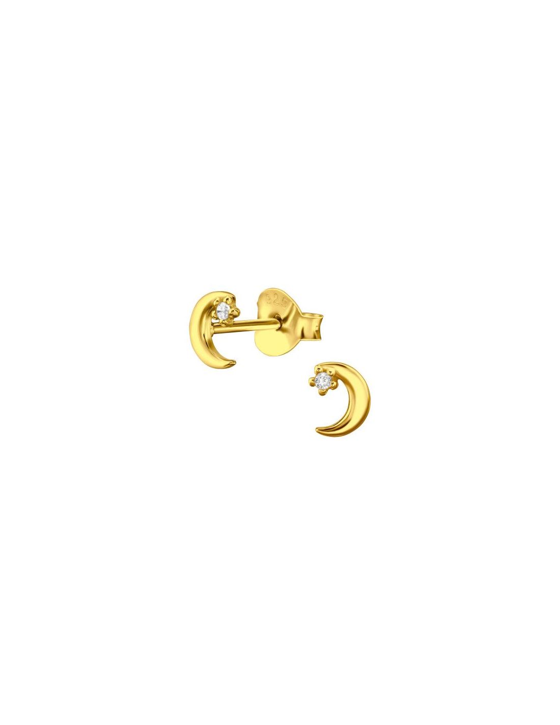 Aros de Plata Moon Cubic Zirconia 4...