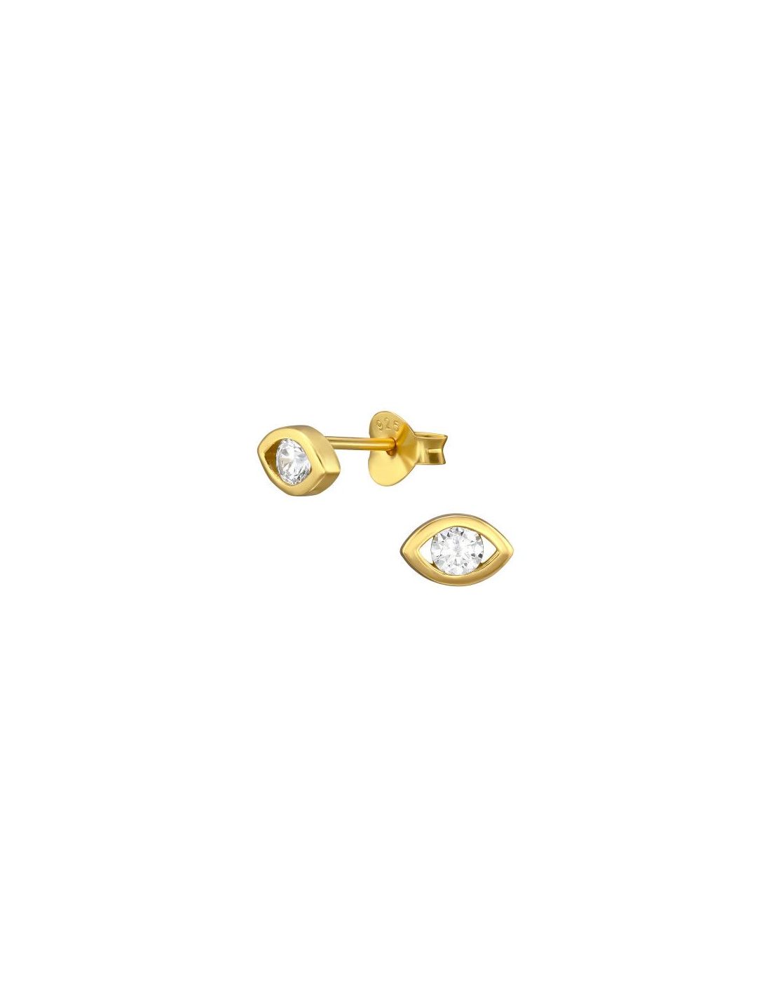 Aros de Plata Evil Eye Cubic Zirconia...