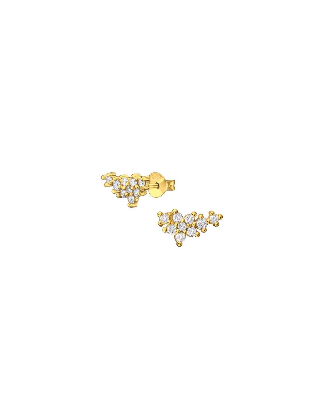 Aros de Plata Flower Cubic Zirconia...