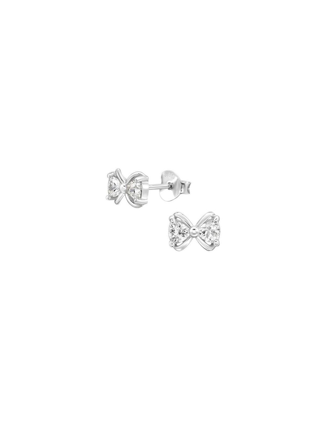Aros de Plata Bow Cubic Zirconia 7 mm...