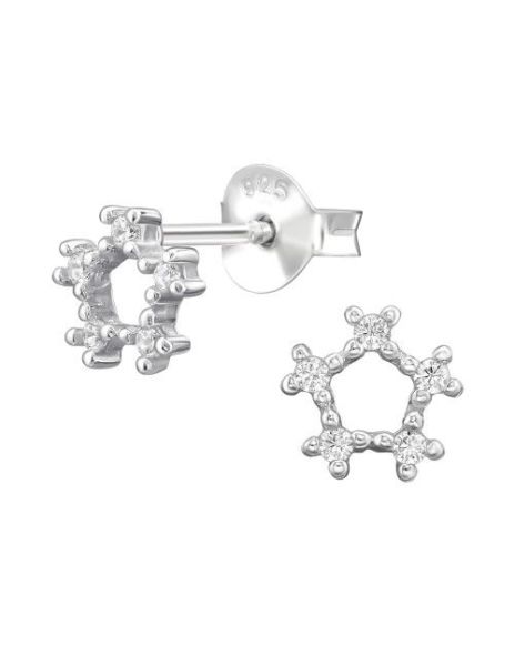 Aros de Plata 6Mm Hexagon...