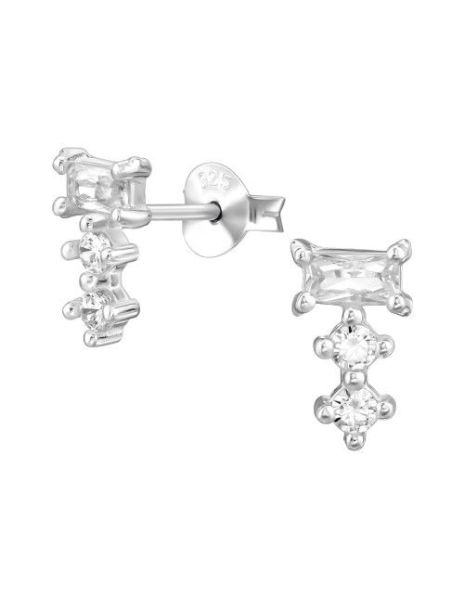 Aros de Plata Baguette...