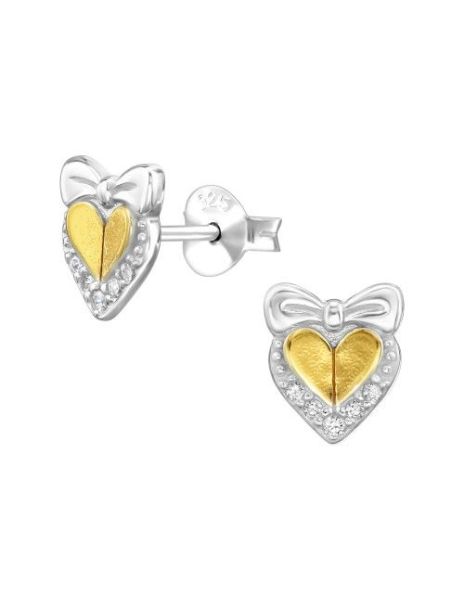 Aros de Plata Heart With...
