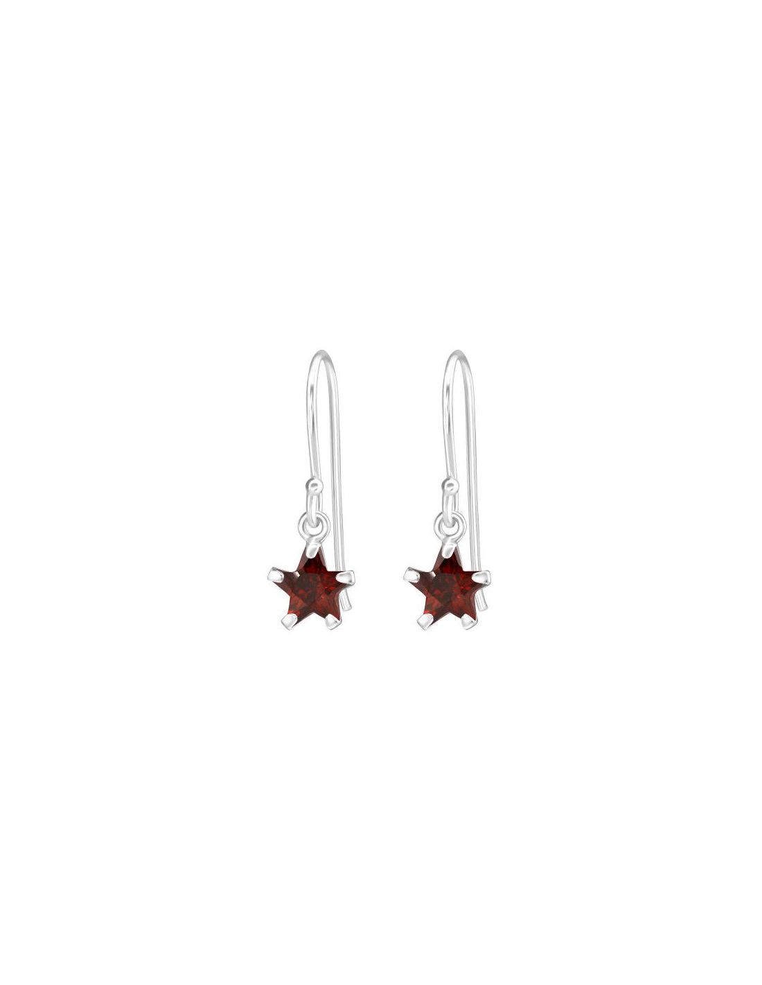 Aros de Plata Star Cubic Zirconia 6...