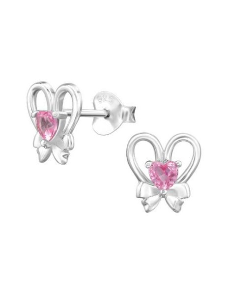 Aros de Plata Heart With...