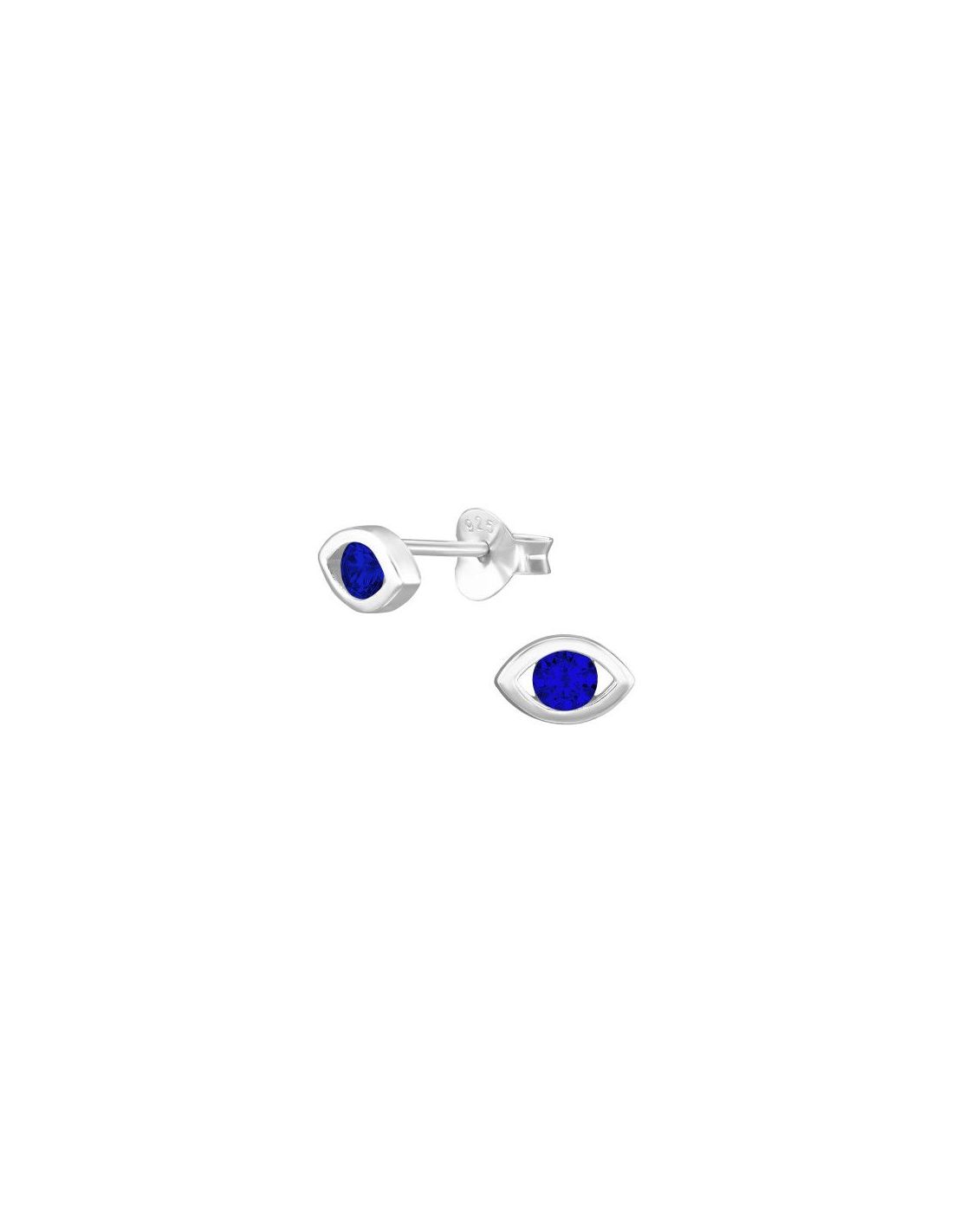 Aros de Plata Evil Eye CZ Medium...