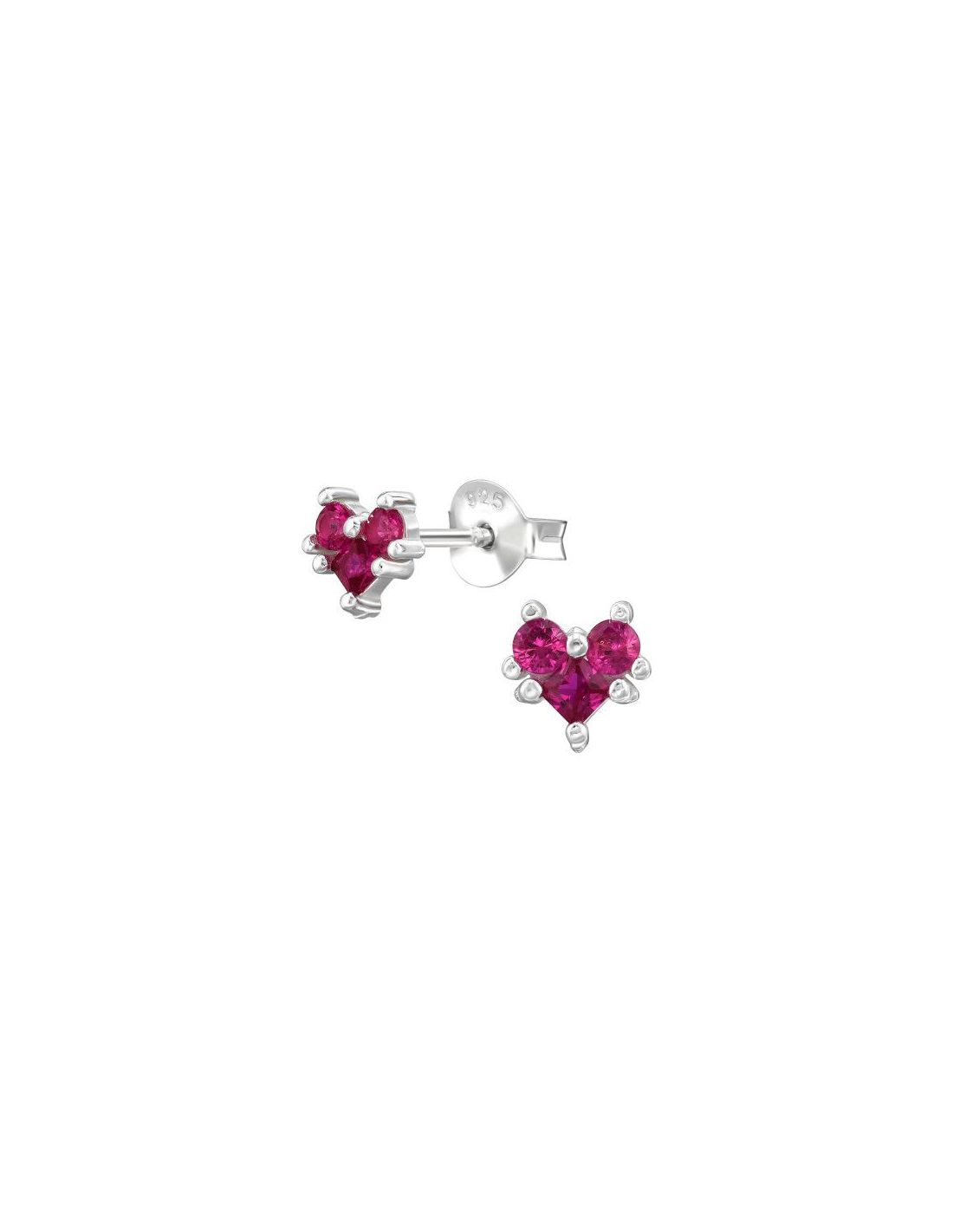Aros de Plata 5Mm Connected Heart...