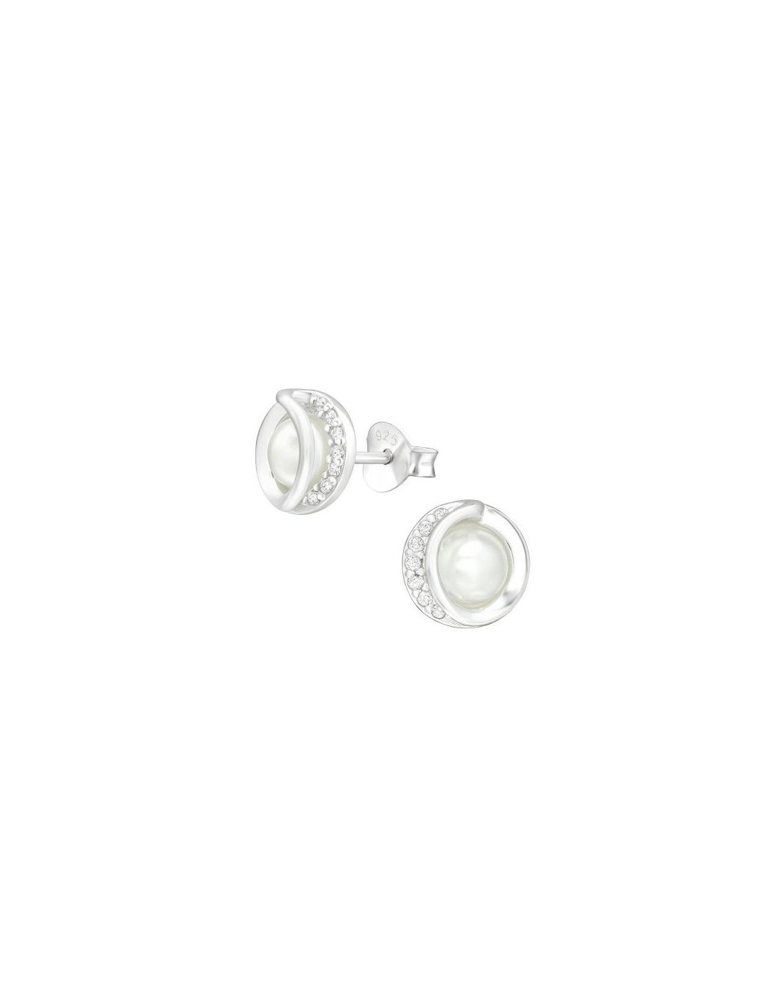 Aros de Plata Circle Cubic Zirconia 8...