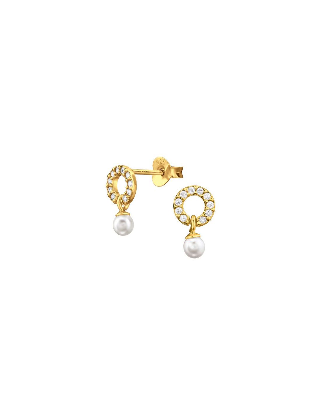 Aros de Plata Circle Cubic Zirconia 6...