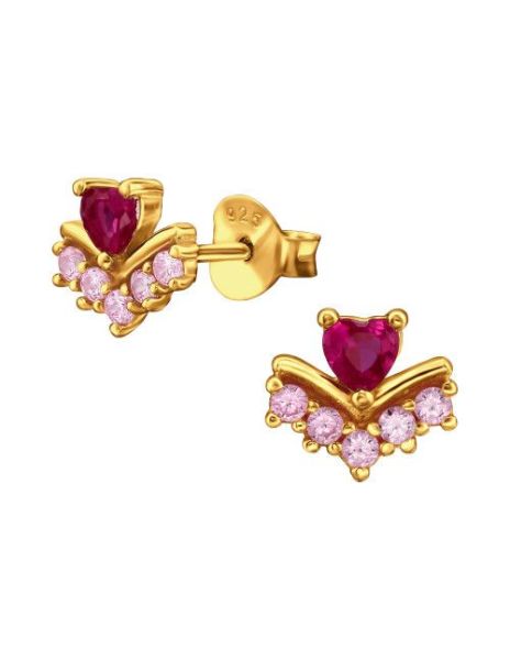 Aros de Plata Heart Shape...